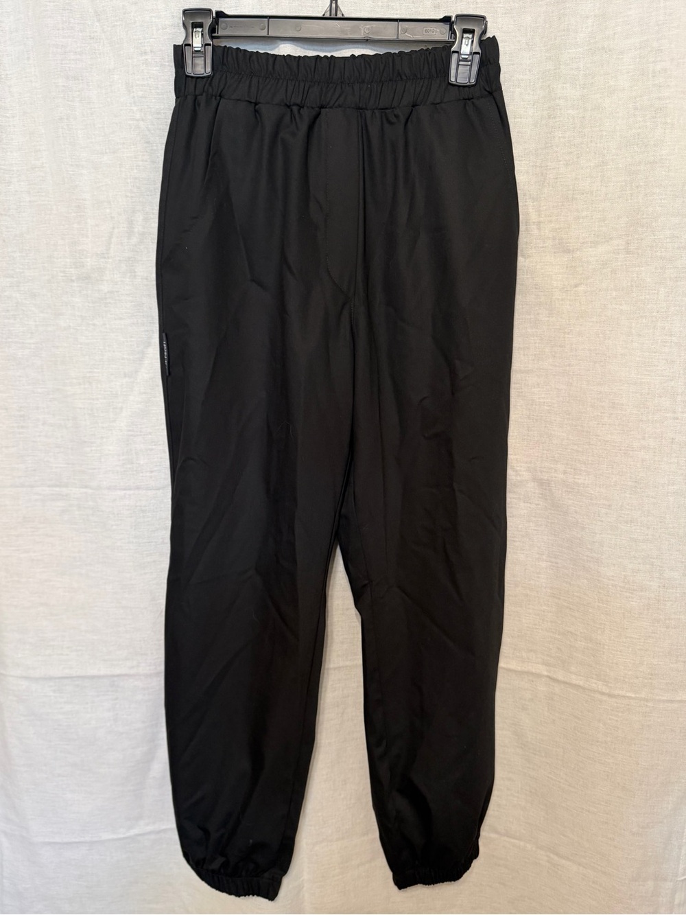 Women’s Black Elastic Waist Jogger Scrubs Pants size small